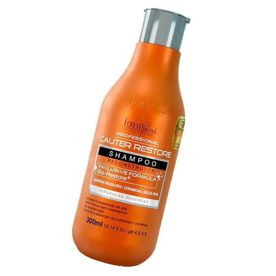 Forever Liss Shampoo Cauter Restore Reconstrutor 300ml Menor preço em Forever Liss Shampoo Cauter Restore Reconstrutor 300ml