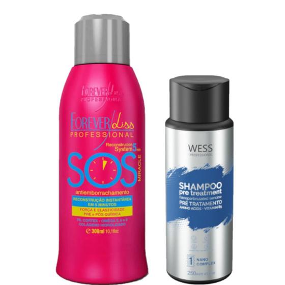 Imagem de Forever Liss SOS Reconstrutor + Wess Nano Passo 1 - 250ml