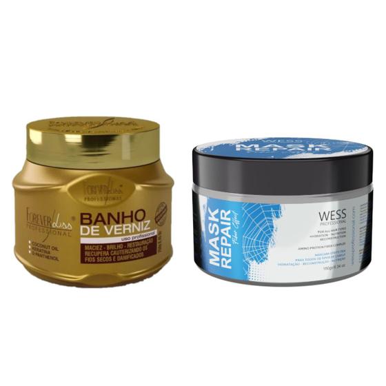 Imagem de Forever Mask Banho de Verniz 250g+ Wess Mask Repair 180g