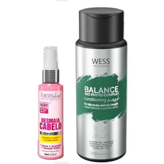 Imagem de Forever Serum Desmaia Cabelo 60ml+ Wess Balance Cond. 250ml