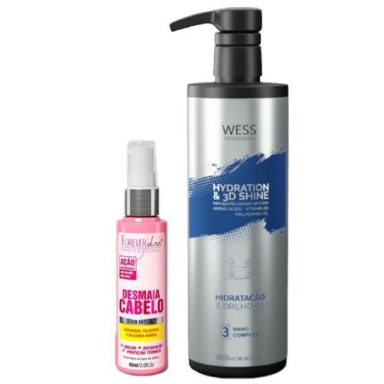 Imagem de Forever Serum Desmaia Cabelo 60ml+ Wess Nano Passo 3 - 500ml