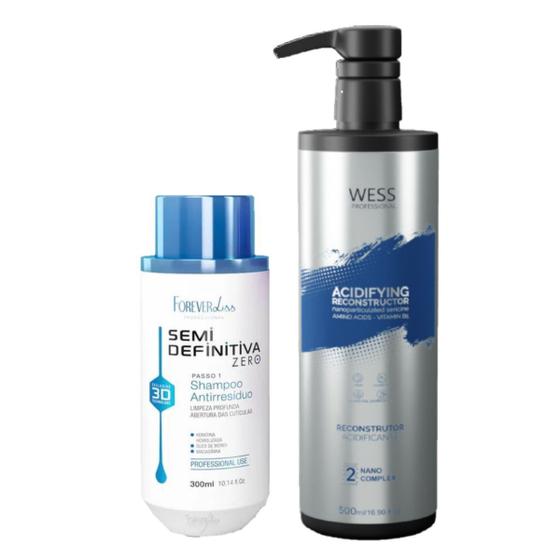 Imagem de Forever Sh SemiDefinitiva 300ml + Wess Nano Passo 2 - 500ml