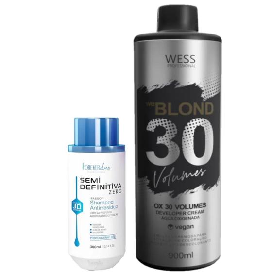 Imagem de Forever Sh SemiDefinitiva 300ml + Wess OX 30 Vol. 900ml