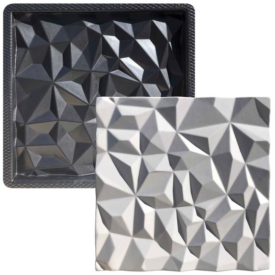 Forma 3D Gesso e Cimento ABS - Diamante 40x40 Menor preço em Forma 3D Gesso e Cimento ABS - Diamante 40x40