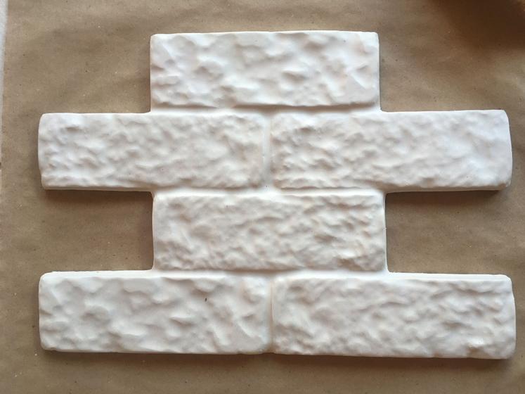 Imagem de Forma 3d Gesso Molde Gesso 3d Tijolinho Rústico Abs Gesso/cimento 3d