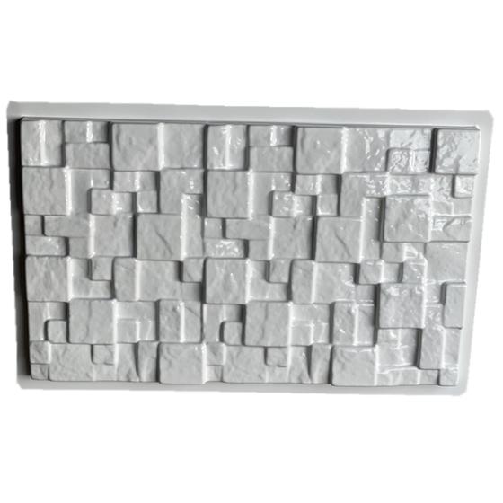 Imagem de Forma 3d Gesso Mosaico Rustico 46,5x28 Abs 2MM Molde Para Gesso e Cimento IN616