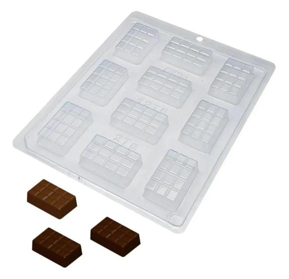 Imagem de Forma Acetato Bwb Simples Tablete 12 Gomos Chocolate 1275