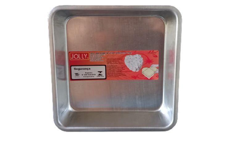 Forma Assadeira Quadrada Pequena Alumínio Funda Jolly Menor preço em Forma Assadeira Quadrada Pequena Alumínio Funda Jolly