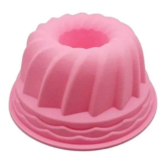 Forma Assadeira Redonda Em Silicone Para Bolos E Tortas Rosa 23x10 cm Menor preço em Forma Assadeira Redonda Em Silicone Para Bolos E Tortas Rosa 23x10 cm