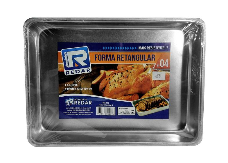 Imagem de Forma Assadeira retangular N4 - Redar