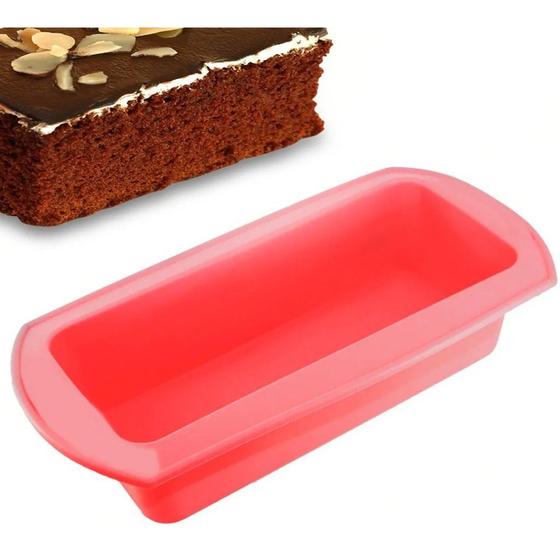 Forma Assadeira Silicone Retangular Pães Bolos Antiaderente Rosa MJ-96409 é boa?