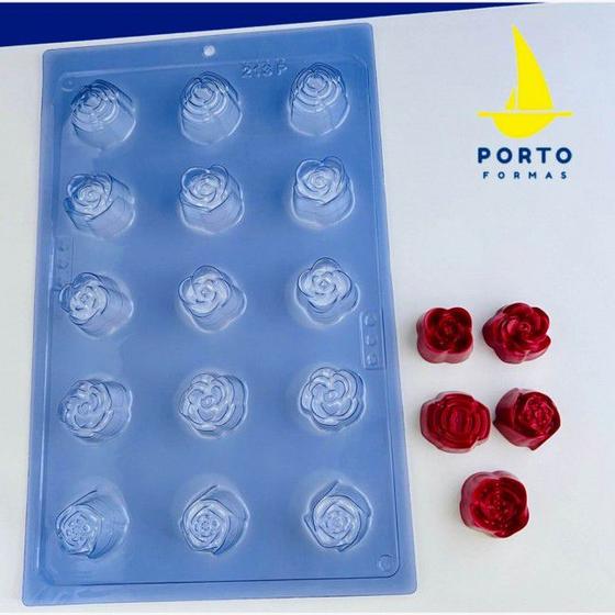 Imagem de Forma Bombom Rosas Diversas Profissional 3 Partes C-213