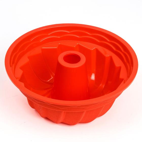 Imagem de Forma de bolo Assadeira De Silicone Para Bolo Pudim Torta Mousse Forno freezer Air Fryer