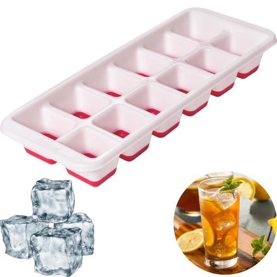 Imagem de Forma de Gelo com Fundo de SIlicone 12 cubos