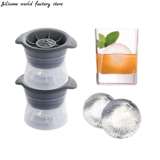 Imagem de Forma De Gelo Esfera Bola Silicone Grande Redonda Bar Whisky Grande Gigante Drinks