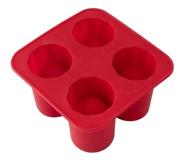 Imagem de Forma De Gelo Silicone Copo Drink Bebidas Molde Ice Shots