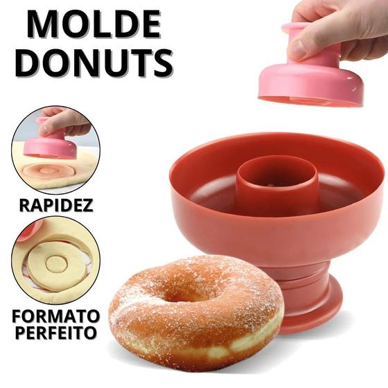 Imagem de Forma De Mini Donuts Cortador De Rosquinha Modelador De Rosquinhas Rosca Roscas Cozinha Confeitaria