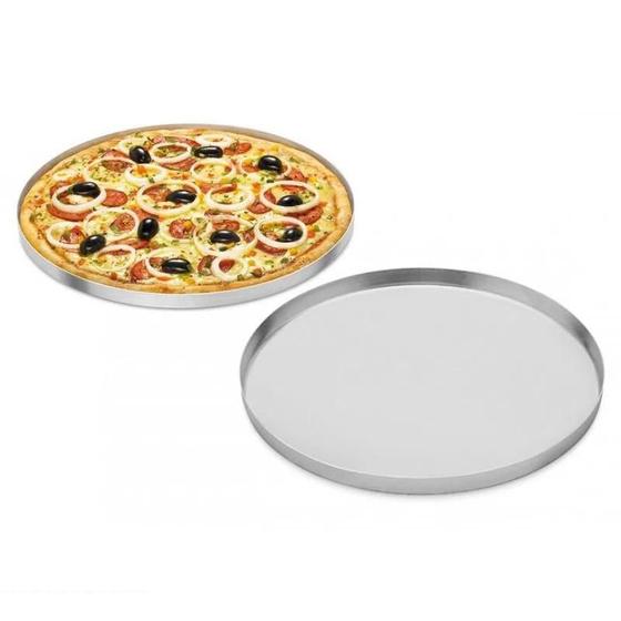 Imagem de Forma de Pizza, 35 cm, Aluminio, Unidade