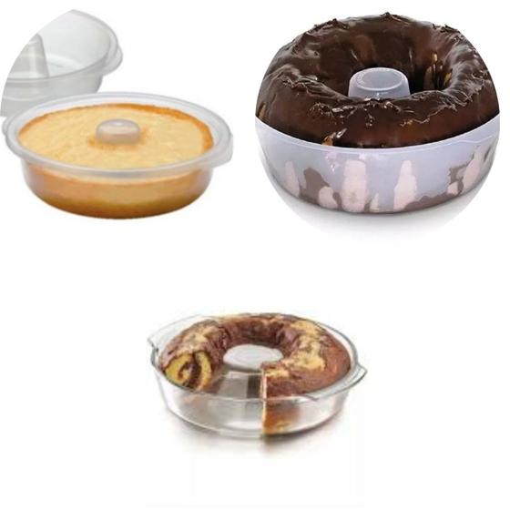 Imagem de Forma de Pudim e Bolo para Micro-ondas Bpa-free Com Furo