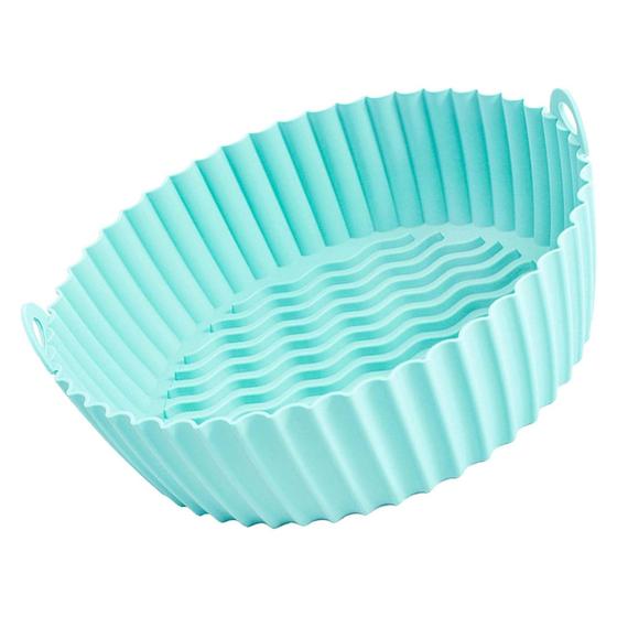 Forma de Silicone Assadeira Airfryer Antiaderente Reutilizavel Menor preço em Forma de Silicone Assadeira Airfryer Antiaderente Reutilizavel