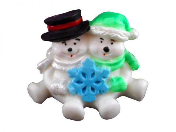 Imagem de Forma de Silicone Boneco de Neve 2Cav. Ib-899/S-681