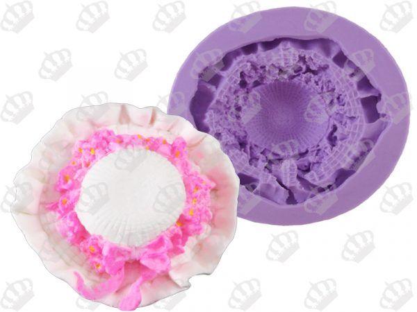 Imagem de Forma de Silicone Chapéu Floral Ib-929/S-1176