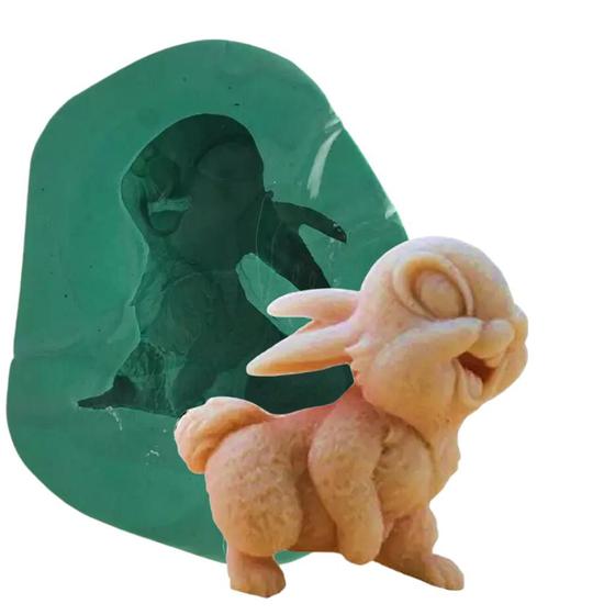 Imagem de Forma de Silicone - Coelho Pascoa Tambor