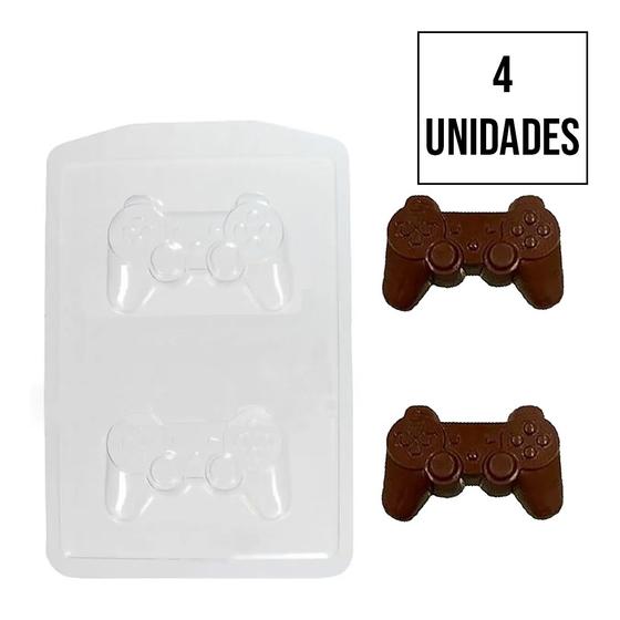 Imagem de Forma de Silicone Controle Gamer - 6,5cm x 10cm - 4 Un