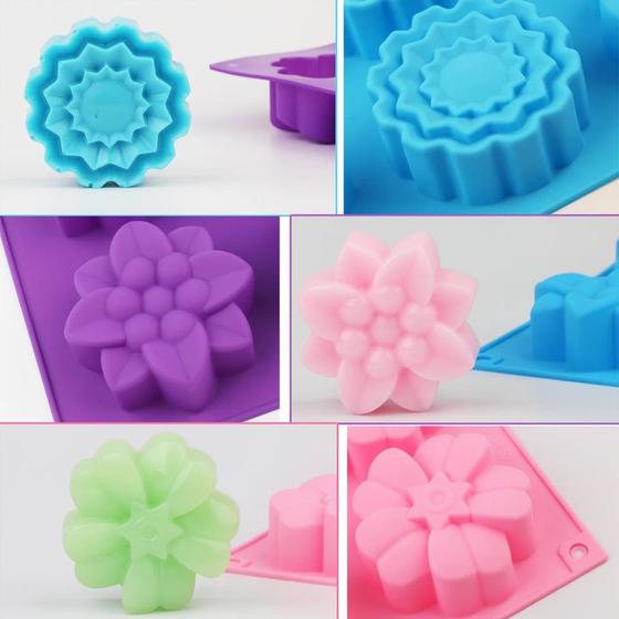 Imagem de Forma De Silicone Flores Grandes