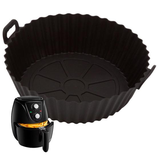 Imagem de Forma De Silicone Forro Proteção Air Fryer Antiaderente