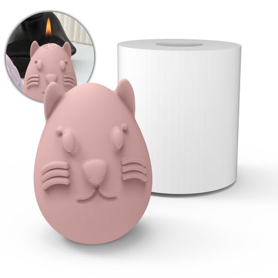 Imagem de Forma de Silicone Gato Ovo