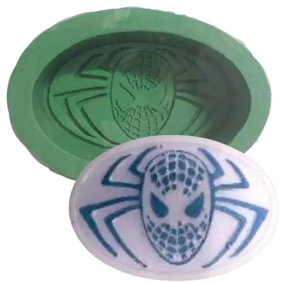 Imagem de Forma de Silicone - Homem Aranha oval