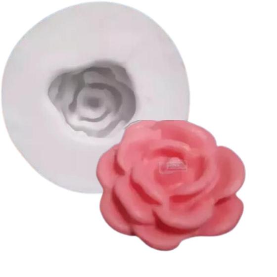 Imagem de Forma de Silicone - Mini Rosa Aberta