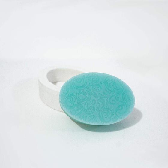 Imagem de Forma de Silicone Oval Natureza Arabesco Ib-856