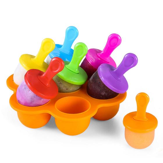 Forma de Silicone para 7 Picolés - Mozcada Menor preço em Forma de Silicone para 7 Picolés - Mozcada