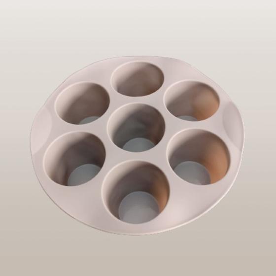 Imagem de Forma de silicone para air fryer 7 cavidades