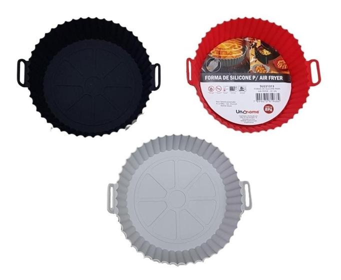 Imagem de Forma de Silicone para Air Fryer Reutilizável - 1,5 Litros