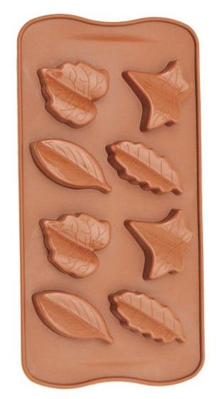 Imagem de Forma De Silicone Para Chocolate Folhas Outono Eco-554