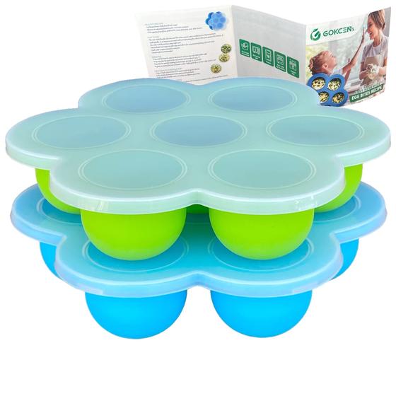 Imagem de Forma de Silicone para Ovos GOKCEN - Pacote com 2 para Panela Instantânea
