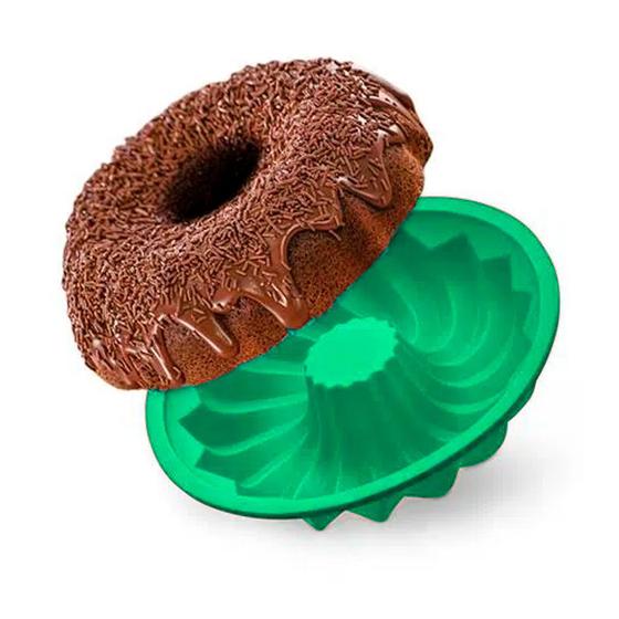 Forma De Silicone Redonda Forno E Freezer Bolo Pudim 25,5cm Menor preço em Forma De Silicone Redonda Forno E Freezer Bolo Pudim 25,5cm