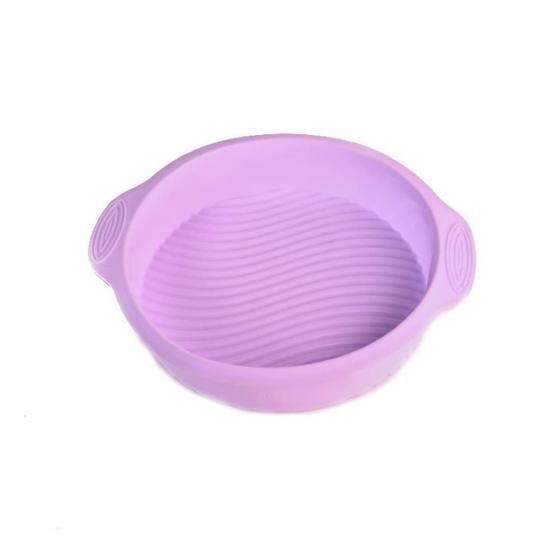 Imagem de Forma De Silicone Redonda Rosa 23 x 5,5 Cm