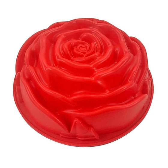 Imagem de Forma De Silicone Rosa Confeitaria Bolo - Mimo Style