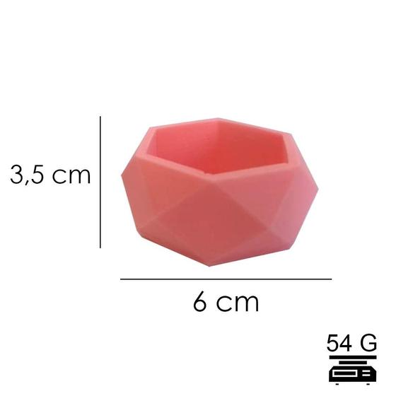 Imagem de Forma de Silicone Vaso Hexagonal Ib-700