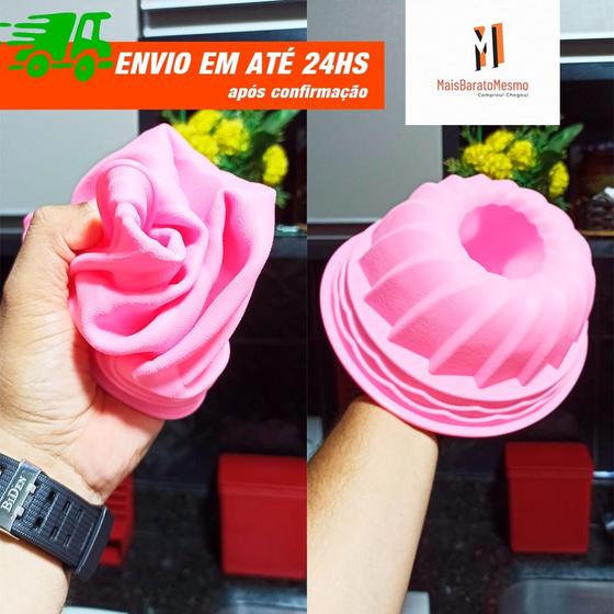 Imagem de Forma De Silicone Vazada Para Bolo Torta Pudim 21,5cm X 8,5 inoox