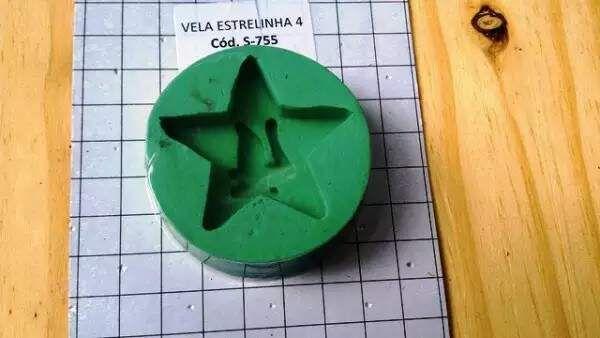 Imagem de Forma de Silicone Vela Estrelinha 4 Ib-1267 / S-755