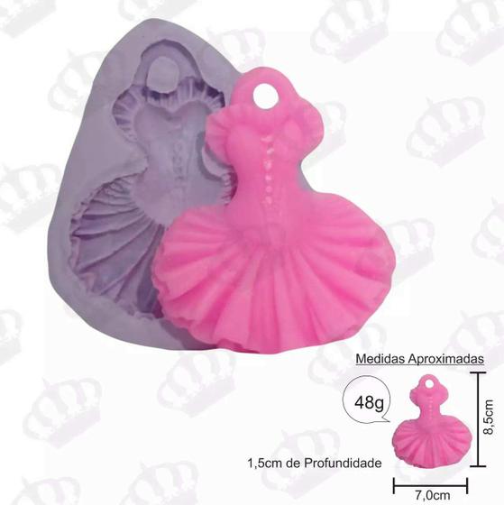 Imagem de Forma de Silicone Vestido de Bailarina Pingente Ib-192