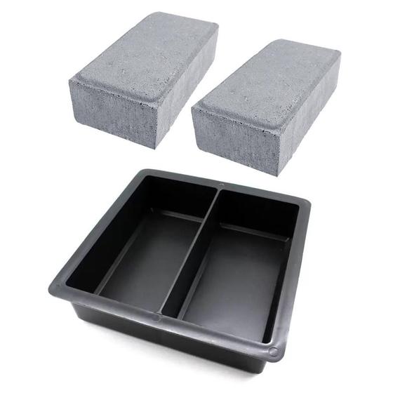 Imagem de Forma Dupla Para Bloquete Piso Calçada 20X10X4 Gme Formas