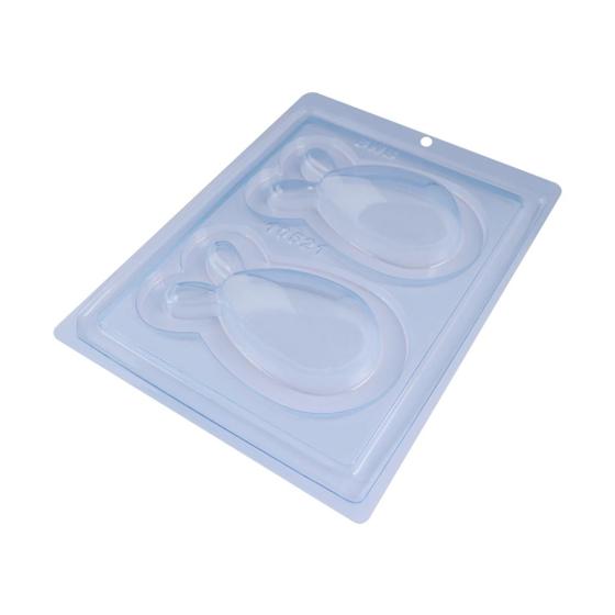 Imagem de Forma especial com silicone 3 partes ovo com orelhas 100g cod 10521 Bwb