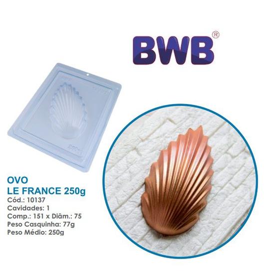 Imagem de Forma Especial ovo le france 250g c/ silicone 3 partes pascoa bwb 10137