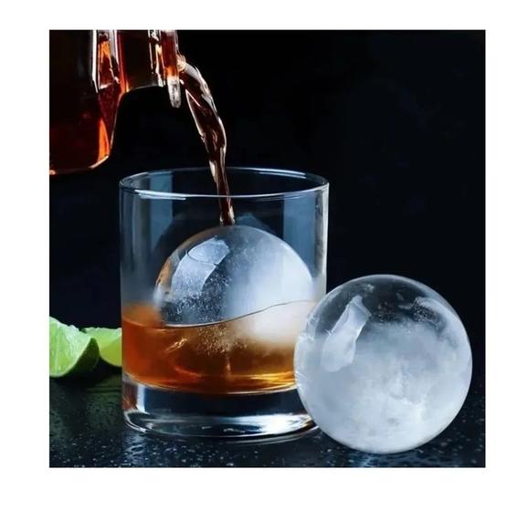 Imagem de Forma Gelo Esfera Bola Silicone Grande Redonda Bar Whisky